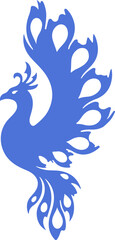 vector illustration of a blue bird