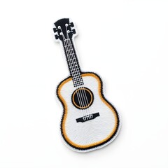 Fototapeta premium acoustic guitar isolated on white