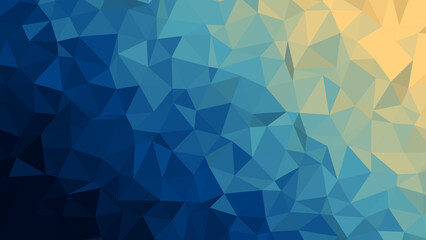 Fototapeta premium Abstract geometric background with blue and yellow gradient