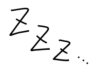 漫画用漫符（寝る）アイコン