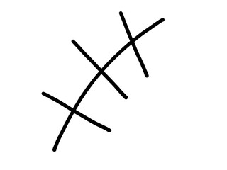 漫画用漫符（笑う）アイコン