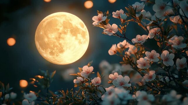 moon over the sea