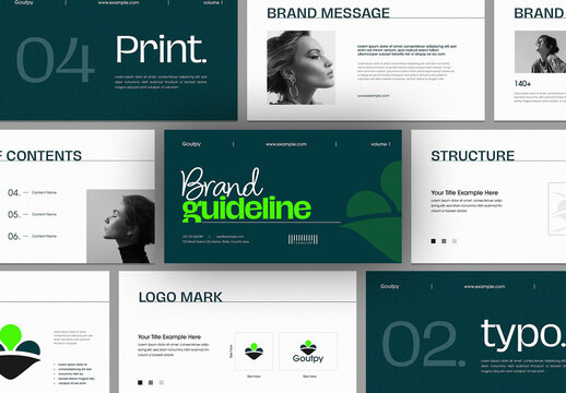 Modern And Clean Brand Guidelines Design Layout