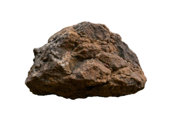 Heavy reef rock isolated on a transparent or white background