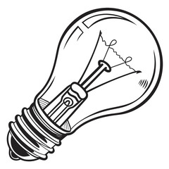 hand drawn light bulb