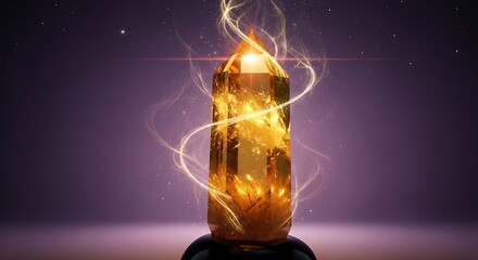 Golden Crystal Energy Orb.