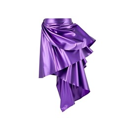 purple ribbon isolated on white