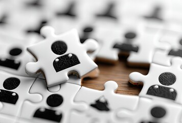 Missing person puzzle piece