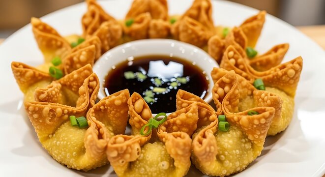 Crab Rangoon Platter.