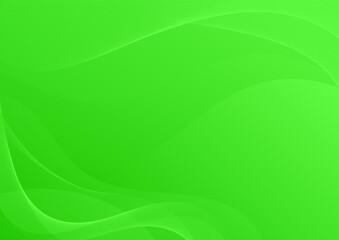 green abstract background with wave lines