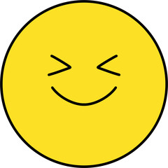 Yellow smlie face happy