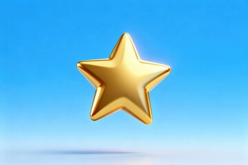 Obraz premium Golden Star Symbol of Excellence