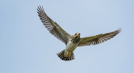 Bird in Flight Against a Sky.
