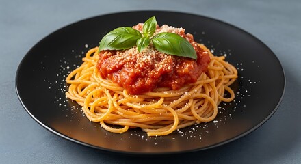 Delicious Spaghetti with Tomato Sauce.