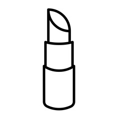 Makeup tools vector icon 100px lipstick