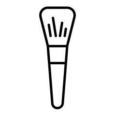 Makeup tools vector icon 100px brush