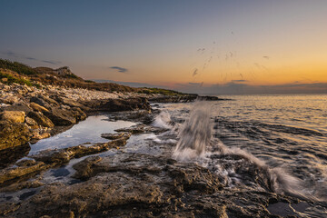 Photos of the sea taken in Puglia, Torre Castiglione. abstract photos of the sea
