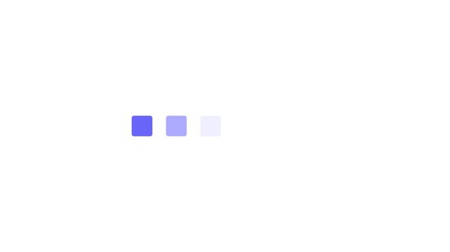 Animation loading bar dots looping progress icon on black background Loading is indicated by a dot.