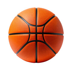Obraz premium Isolated Orange Basketball Ball with Black Lines on Transparent Background