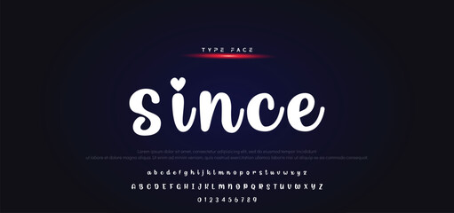 Vector of modern comical font and alphabet. Playful style font design, colorful childish alphabet, letters and numbers vector illustration