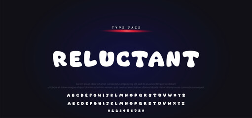 Vector of modern comical font and alphabet. Playful style font design, colorful childish alphabet, letters and numbers vector illustration