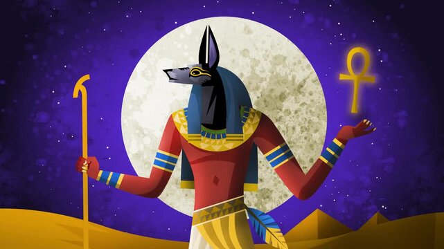 egypt jackal god of the dead anubis 