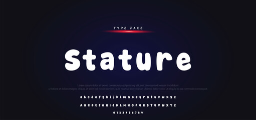 Vector of modern comical font and alphabet. Playful style font design, colorful childish alphabet, letters and numbers vector illustration