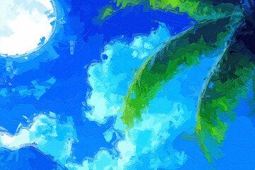 Various oil paintings, flowers, chrysanthemums, lakes, butterfly landscapes, roses, peonies, lotus leaves, lotus flowers, moonlight, villages, beaches