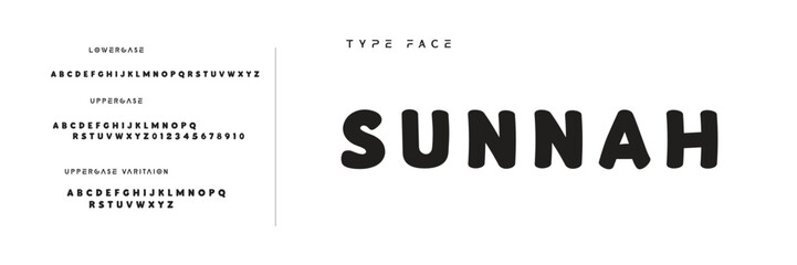 Kids style colorful font design, playful childish alphabet, letters and numbers vector illustration