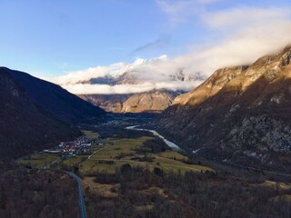 mountain landscape with valley