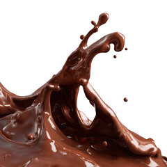 Chocolate Liquid Splash in Air