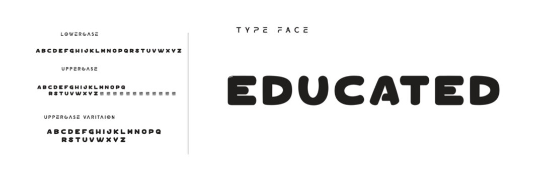 Cartoon audacious alphabet, playful uneven letters, bold geometric graffiti font for kid toy logo, youthful lettering, joyful headlines, and comic book typography. Vector typeset. - Powered by Adobe