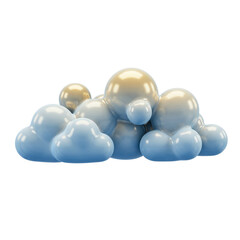 Pearlescent_Cloud_Bubbles_Blue_Golden_Abstract_3D__Isolated