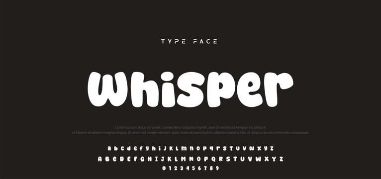 Playful cartoon Font, funky typeface for joyful brings life designs like children's artwork, birthday invitations, playful branding, and carnival typography. Vector typeset