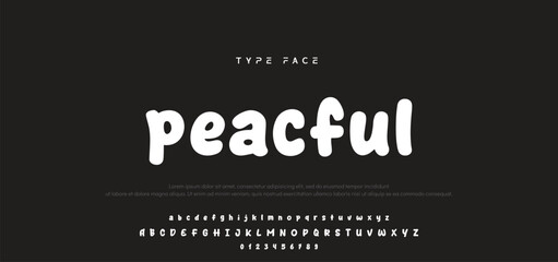 Playful cartoon Font, funky typeface for joyful brings life designs like children's artwork, birthday invitations, playful branding, and carnival typography. Vector typeset