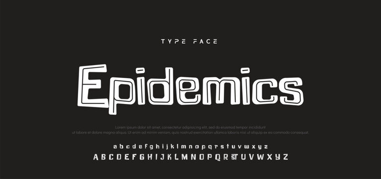 Playful cartoon Font, funky typeface for joyful brings life designs like children's artwork, birthday invitations, playful branding, and carnival typography. Vector typeset