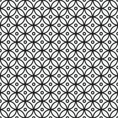 Fototapeta premium seamless monochrome black pattern vector design