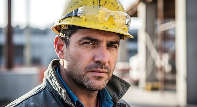 Construction worker portrait.