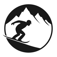 Snowboarding Silhouette