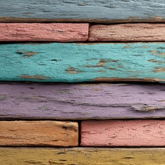 rustic wood boards with colorful pastel overlay