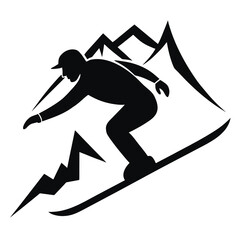 Snowboarding Silhouette