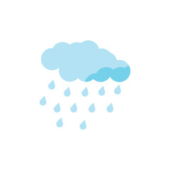Rain icon design template isolated