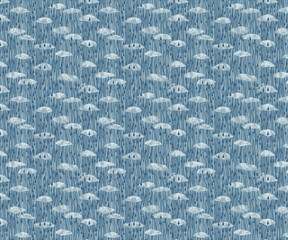 Fototapeta premium Seamless psttern vector of japanese abstract cute geometrically foods animals