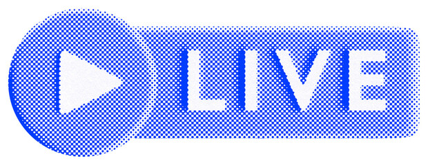 Live Streaming Button Graphic	