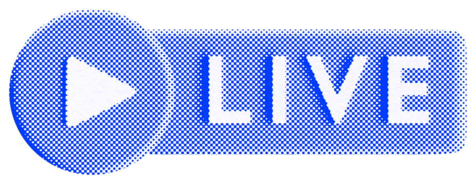 Live Streaming Button Graphic