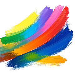 Abstract watercolor rainbow background with colorful paint strokes and a wavy, vibrant pattern