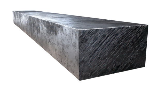 Dark Gray Rectangular Metal Bar
