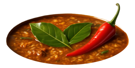An eco-friendly cardboard box packed with Macarony po-flotski, where elbow macaroni is mixed with savory beef pieces and a dusting of paprika.