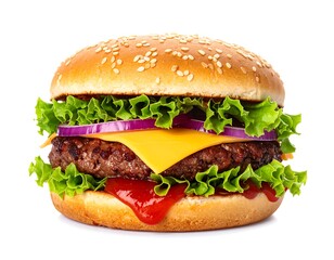 Delicious Juicy Cheeseburger.