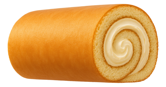 Roulade with a soft chocolate sponge and a hint of coffee cream, elegantly sliced on a mirrored surface